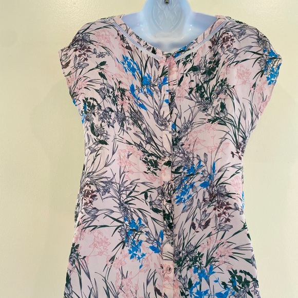 Reiss printed silk top 2 - Picture 3 of 4